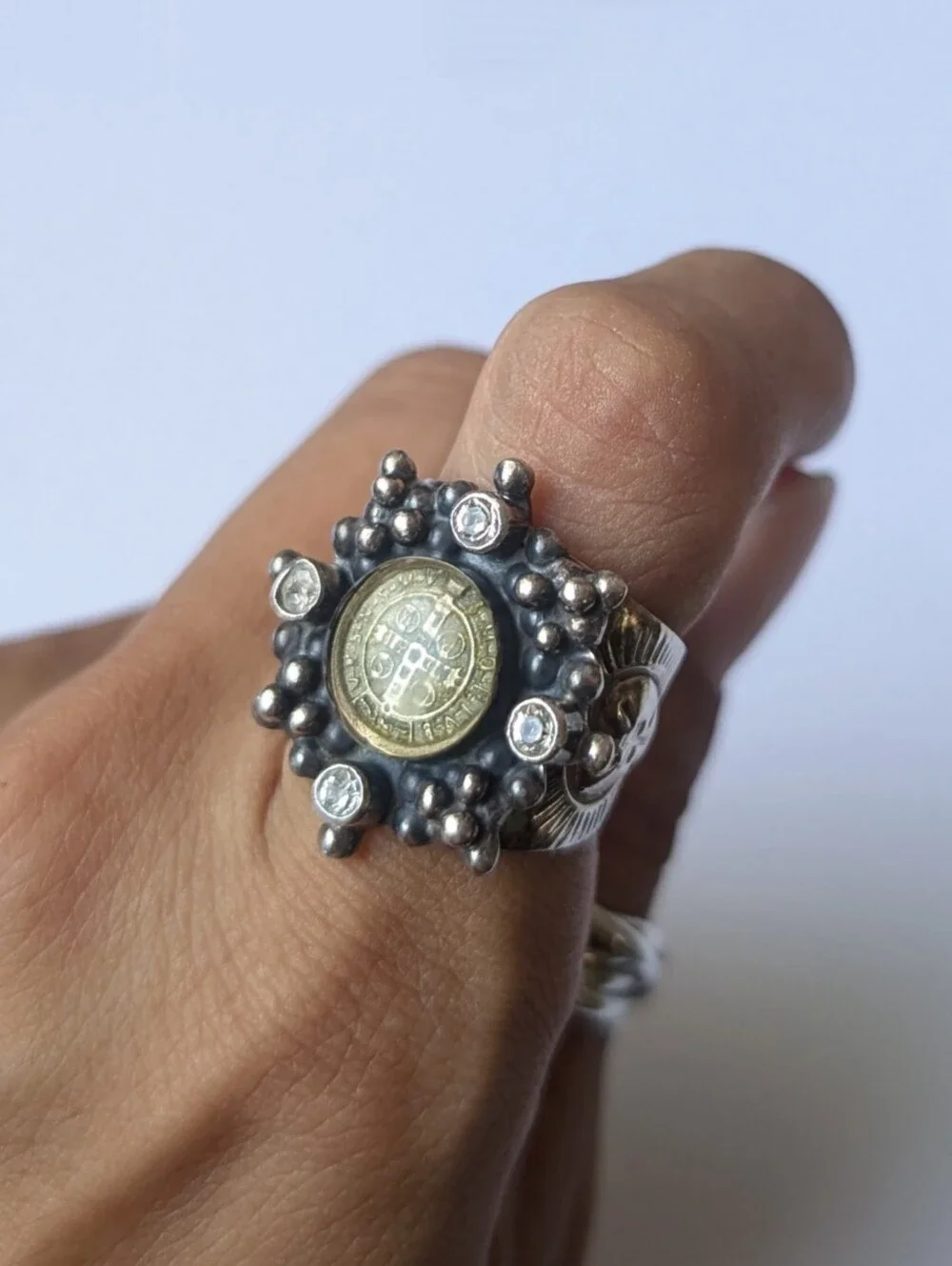 Virgins, Saints, and Angels VSA San Benito cloister ring Size 7 sterling silver